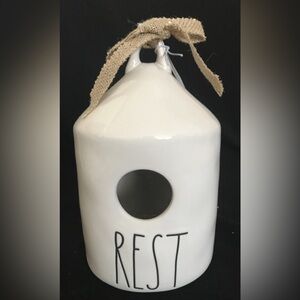 Rae Dunn White Ceramic Birdhouse